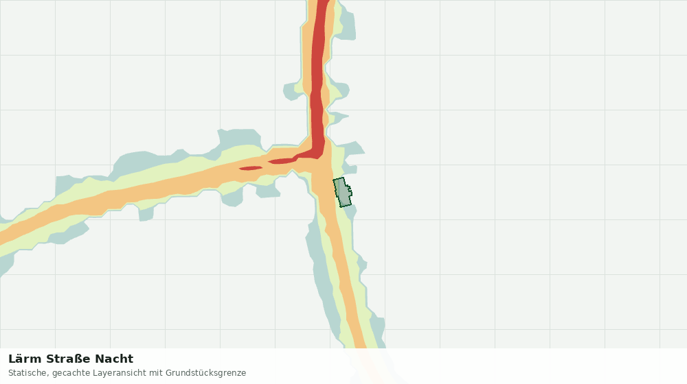 Statische Kartenansicht: Lärm Straße Nacht