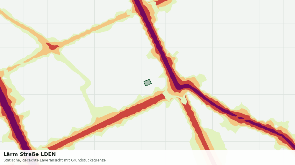 Statische Kartenansicht: Lärm Straße LDEN