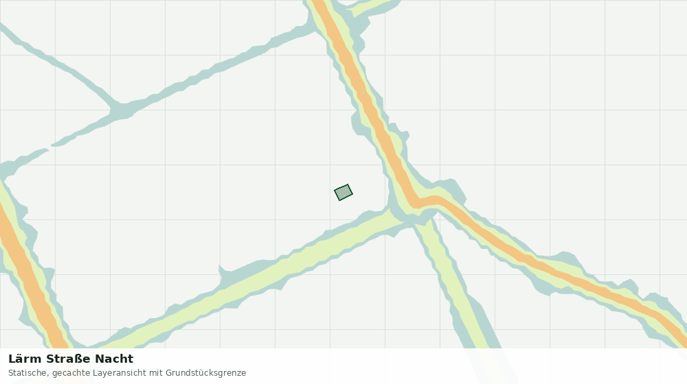 Statische Kartenansicht: Lärm Straße Nacht