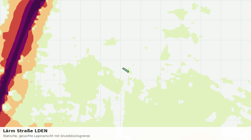 Statische Kartenansicht: Lärm Straße LDEN
