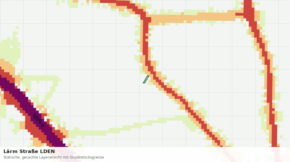 Statische Kartenansicht: Lärm Straße LDEN