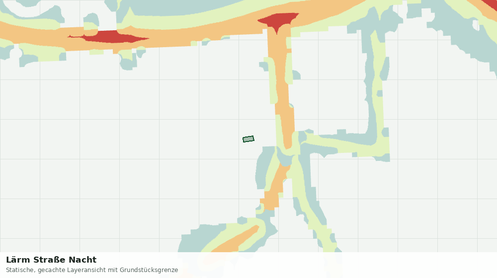 Statische Kartenansicht: Lärm Straße Nacht