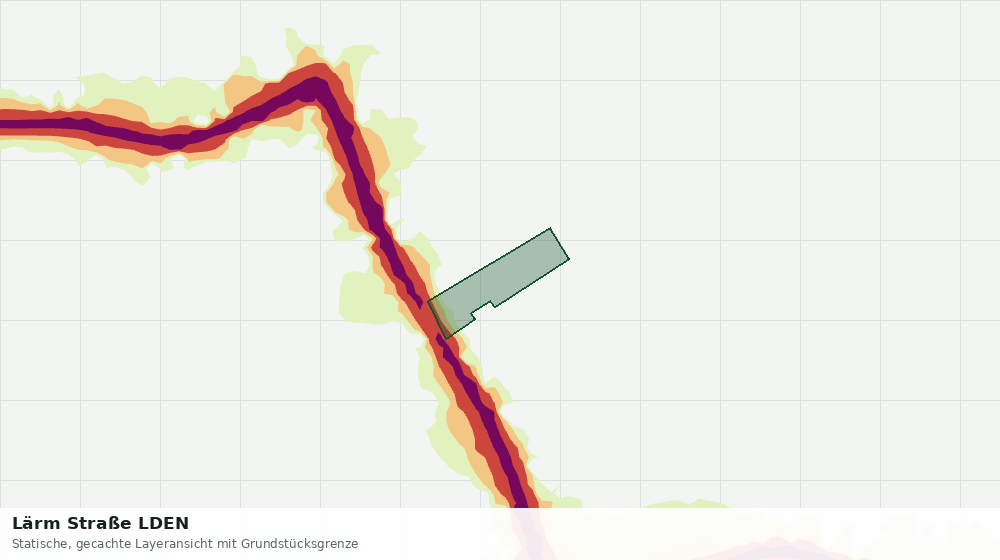 Statische Kartenansicht: Lärm Straße LDEN