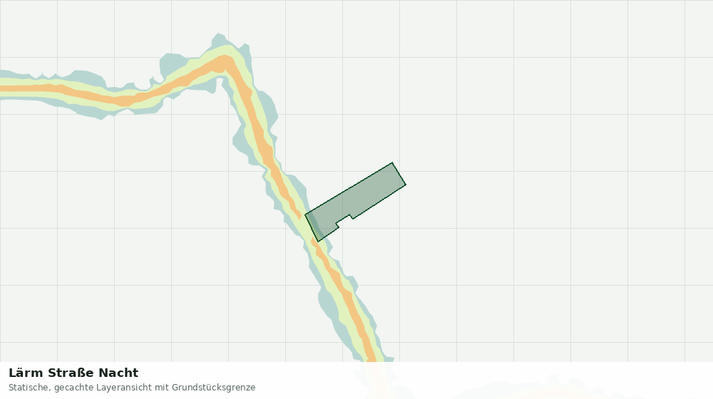 Statische Kartenansicht: Lärm Straße Nacht