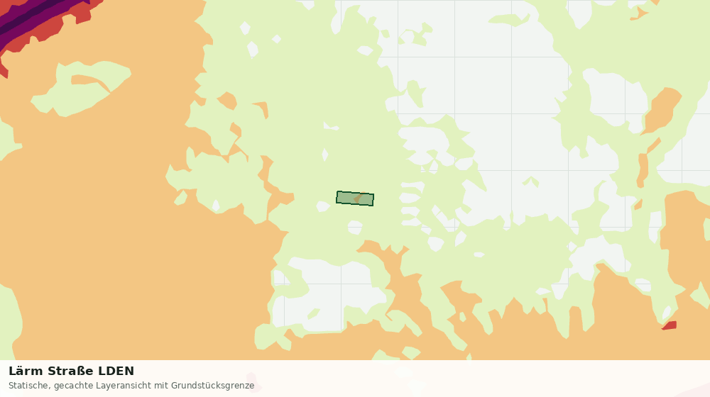 Statische Kartenansicht: Lärm Straße LDEN