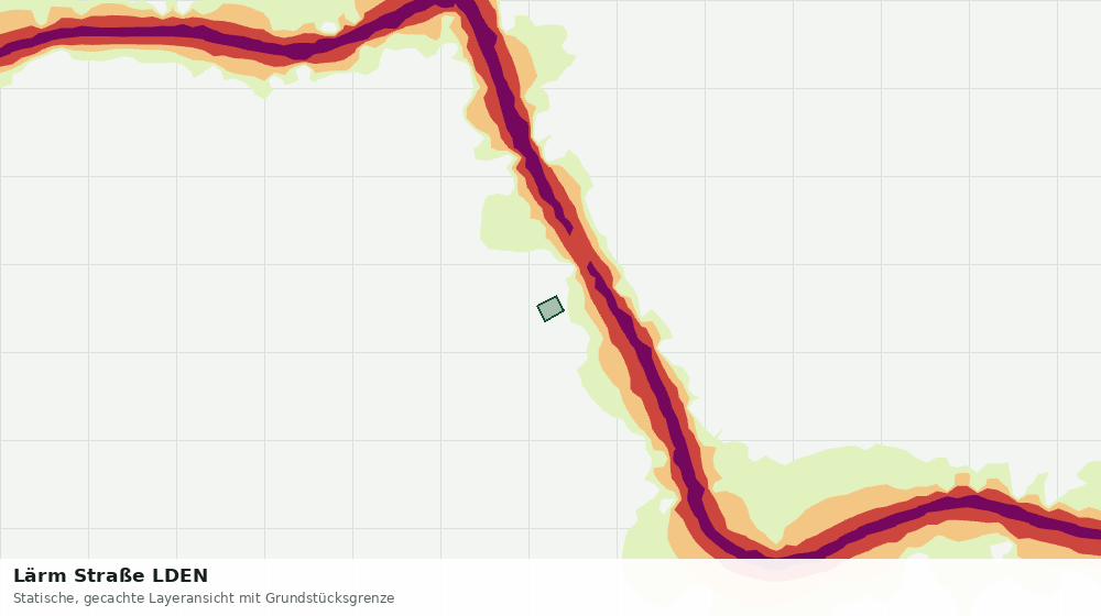 Statische Kartenansicht: Lärm Straße LDEN