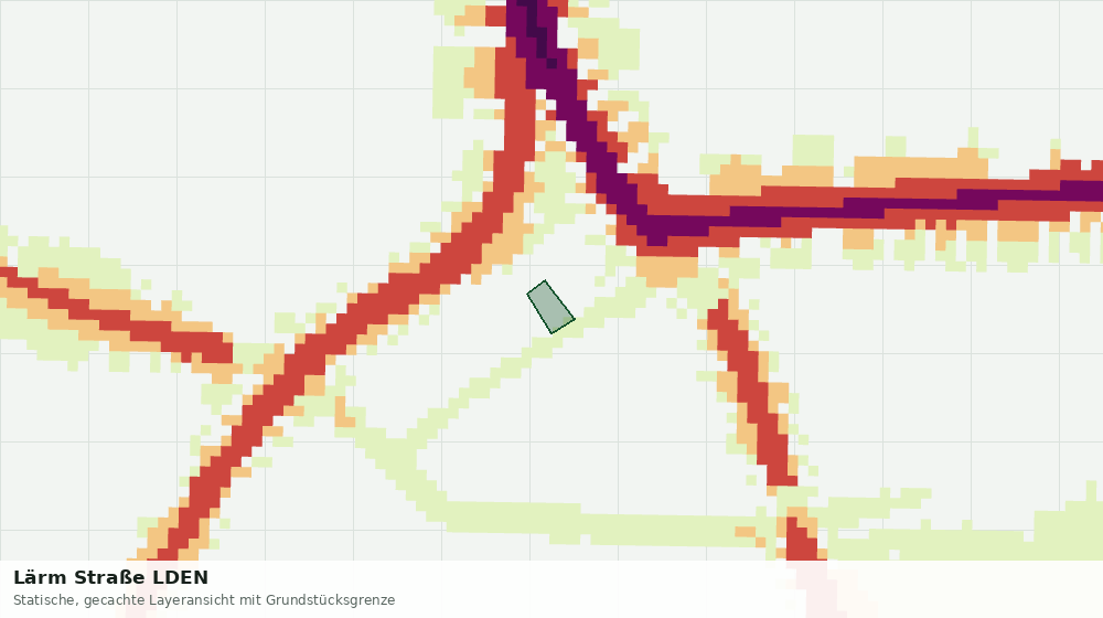 Statische Kartenansicht: Lärm Straße LDEN
