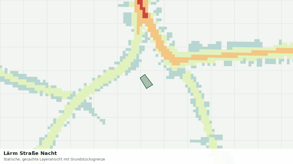 Statische Kartenansicht: Lärm Straße Nacht