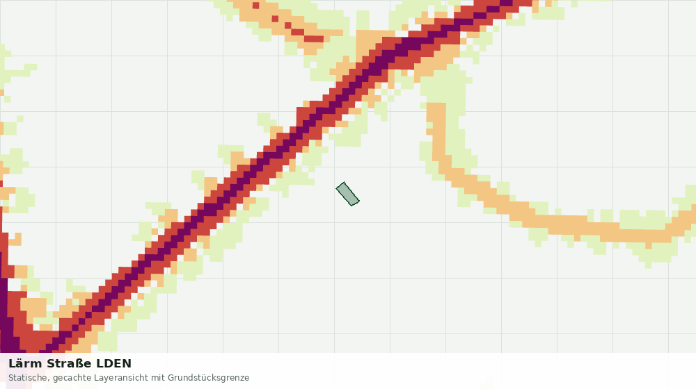 Statische Kartenansicht: Lärm Straße LDEN