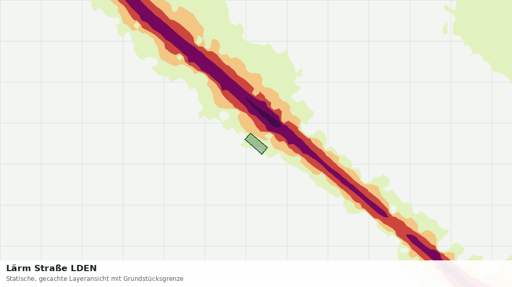 Statische Kartenansicht: Lärm Straße LDEN