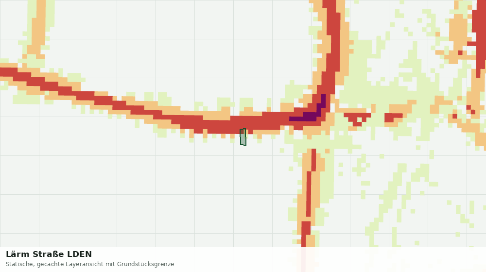 Statische Kartenansicht: Lärm Straße LDEN