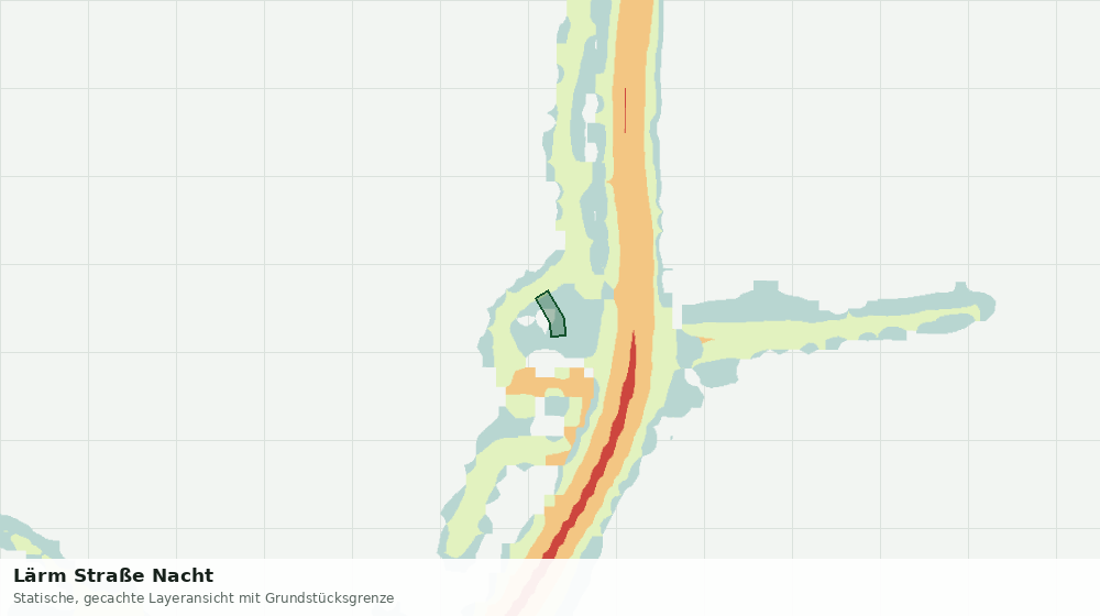 Statische Kartenansicht: Lärm Straße Nacht