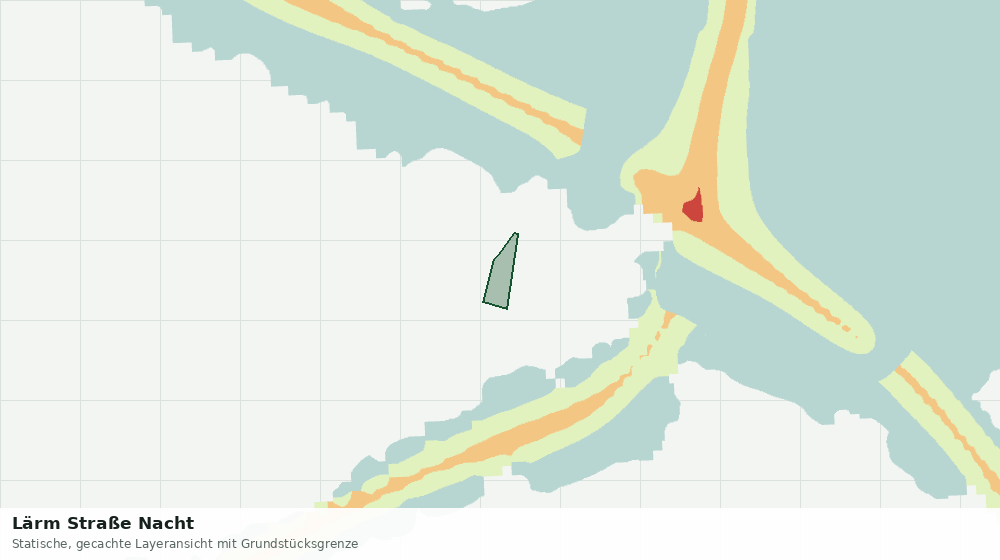 Statische Kartenansicht: Lärm Straße Nacht