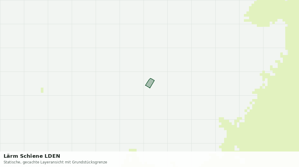 Statische Kartenansicht: Lärm Schiene LDEN