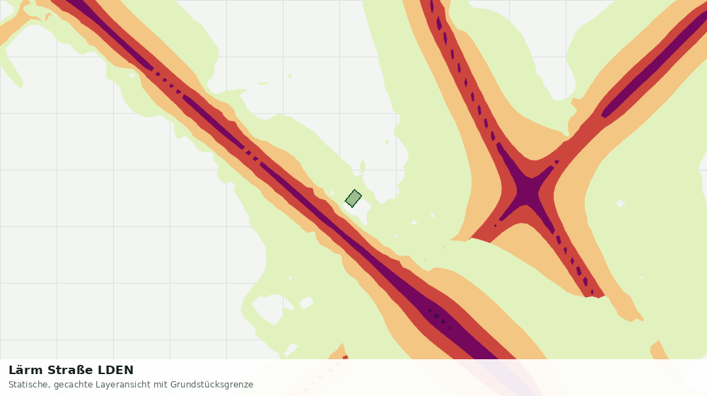 Statische Kartenansicht: Lärm Straße LDEN
