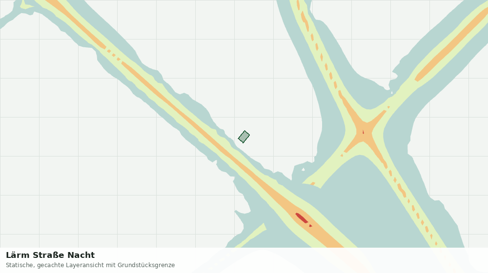 Statische Kartenansicht: Lärm Straße Nacht