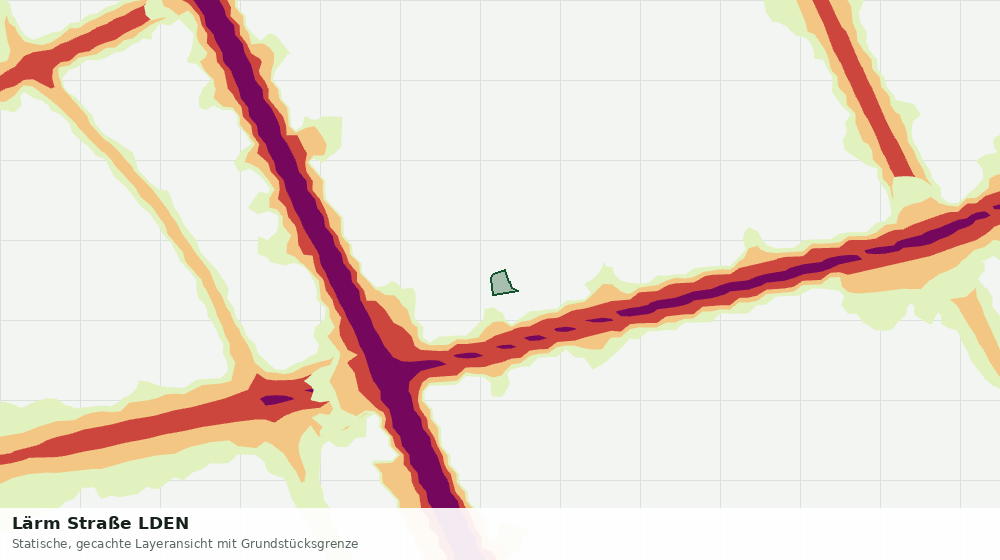 Statische Kartenansicht: Lärm Straße LDEN