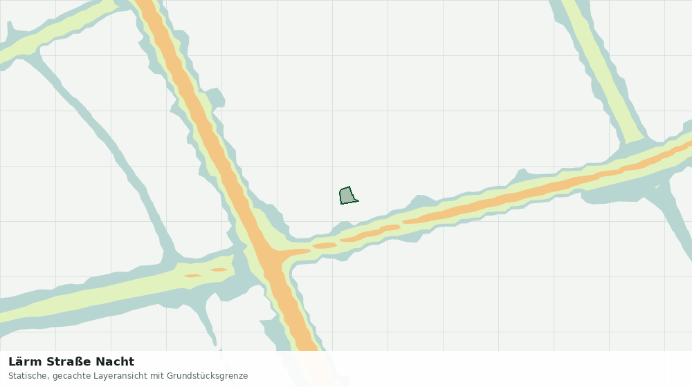 Statische Kartenansicht: Lärm Straße Nacht