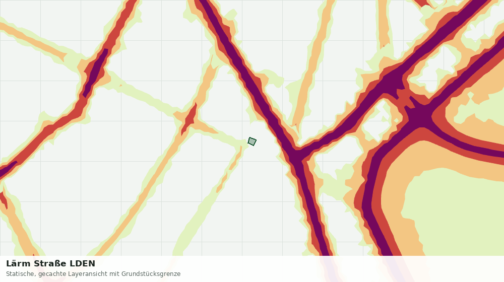 Statische Kartenansicht: Lärm Straße LDEN