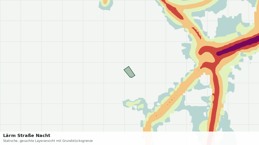 Statische Kartenansicht: Lärm Straße Nacht