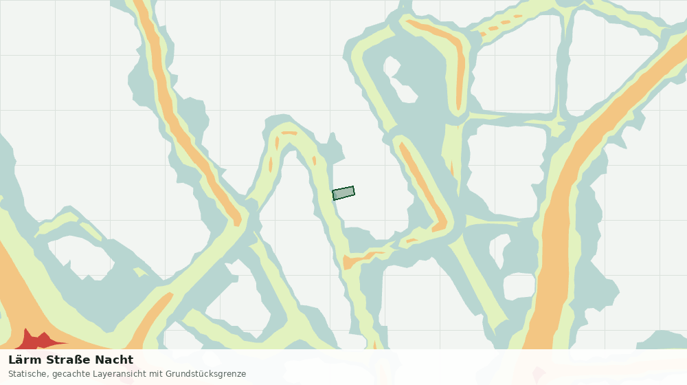 Statische Kartenansicht: Lärm Straße Nacht