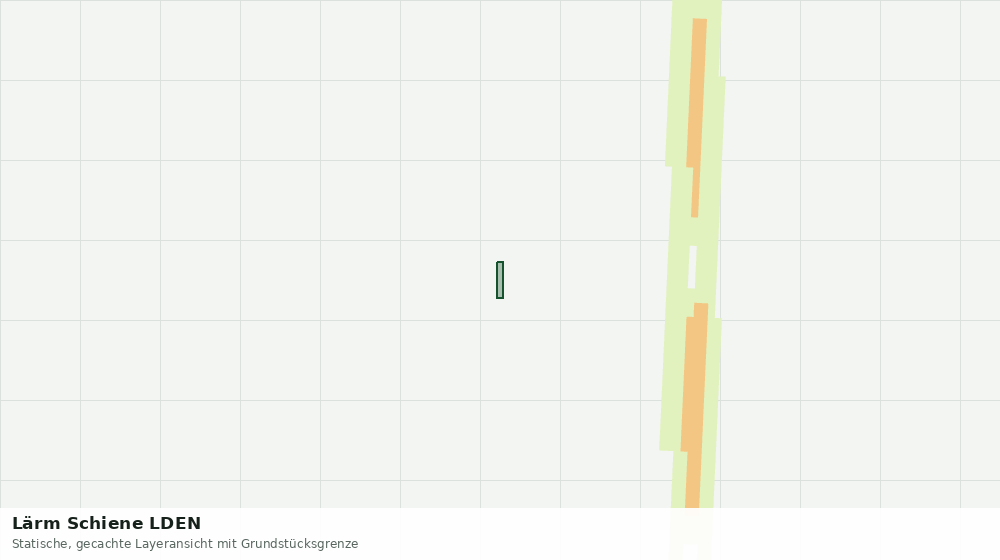 Statische Kartenansicht: Lärm Schiene LDEN