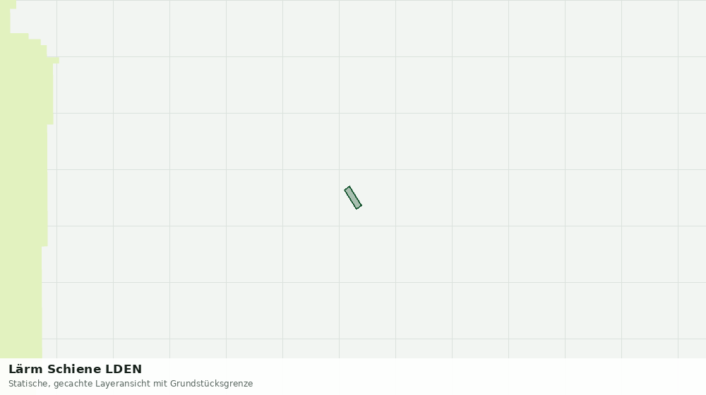 Statische Kartenansicht: Lärm Schiene LDEN