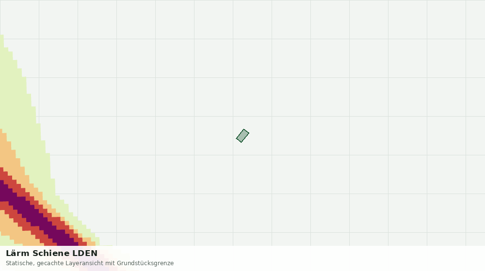 Statische Kartenansicht: Lärm Schiene LDEN