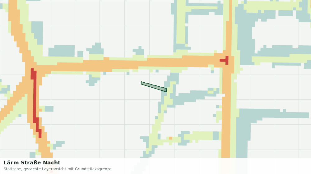 Statische Kartenansicht: Lärm Straße Nacht