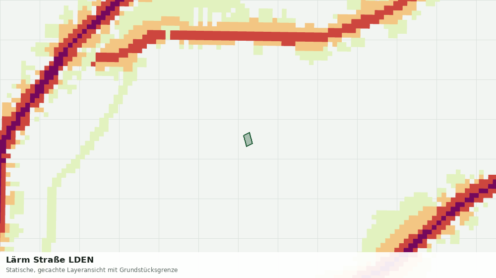 Statische Kartenansicht: Lärm Straße LDEN