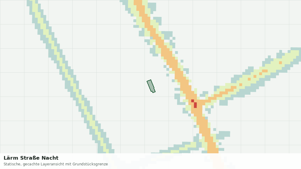 Statische Kartenansicht: Lärm Straße Nacht