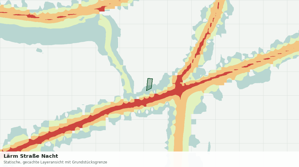 Statische Kartenansicht: Lärm Straße Nacht