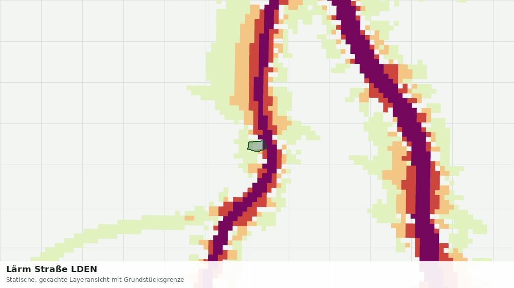 Statische Kartenansicht: Lärm Straße LDEN
