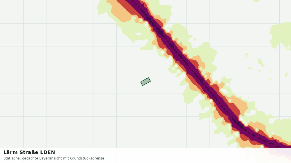 Statische Kartenansicht: Lärm Straße LDEN