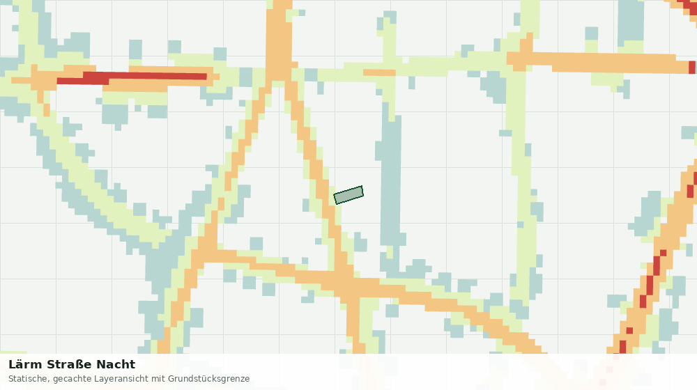 Statische Kartenansicht: Lärm Straße Nacht