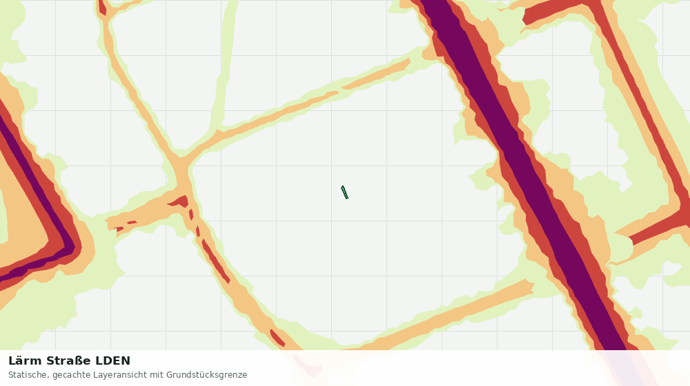 Statische Kartenansicht: Lärm Straße LDEN