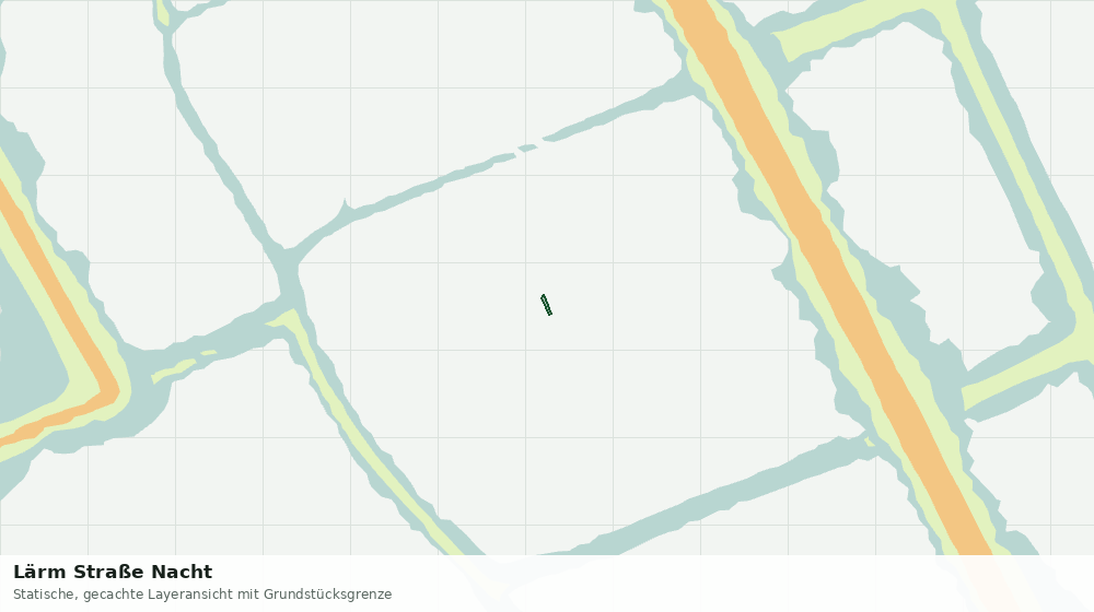 Statische Kartenansicht: Lärm Straße Nacht