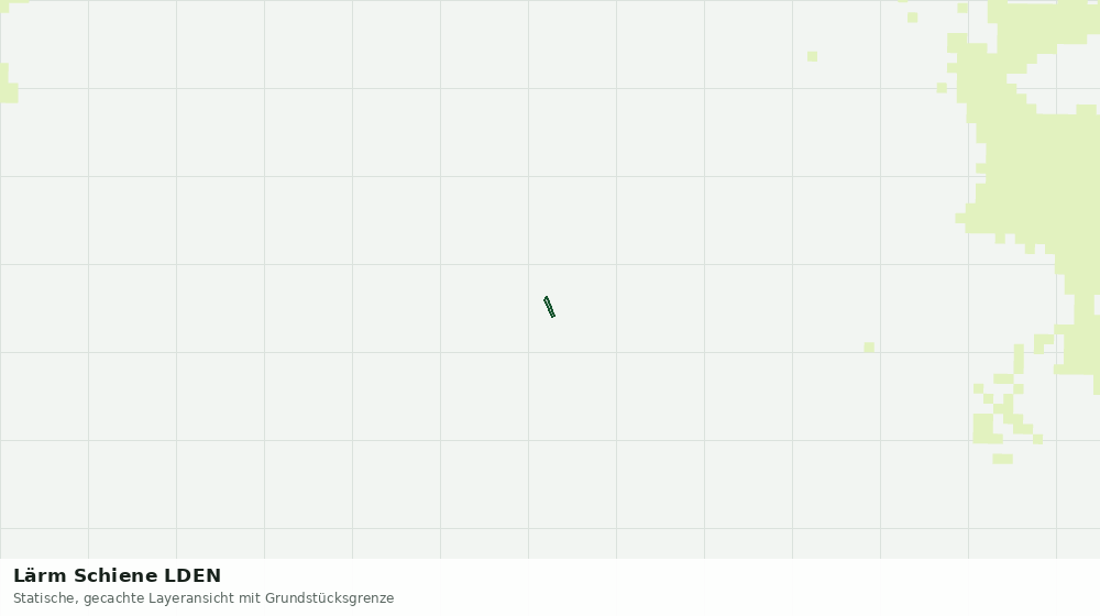 Statische Kartenansicht: Lärm Schiene LDEN