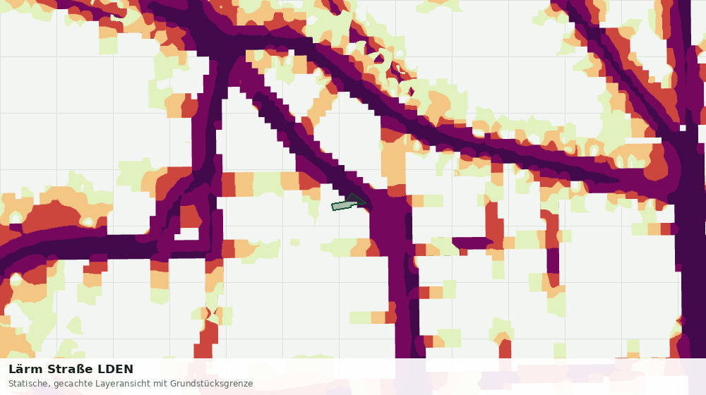 Statische Kartenansicht: Lärm Straße LDEN