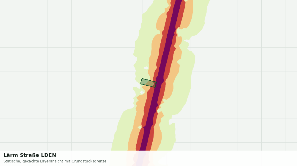 Statische Kartenansicht: Lärm Straße LDEN