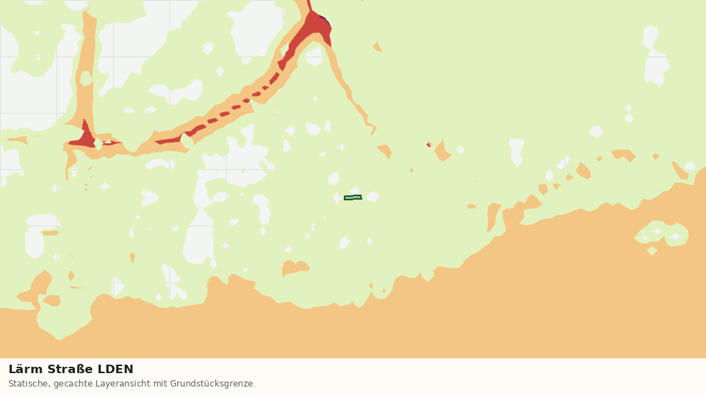 Statische Kartenansicht: Lärm Straße LDEN