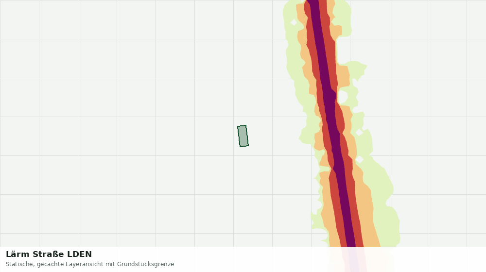 Statische Kartenansicht: Lärm Straße LDEN