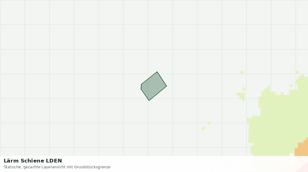 Statische Kartenansicht: Lärm Schiene LDEN