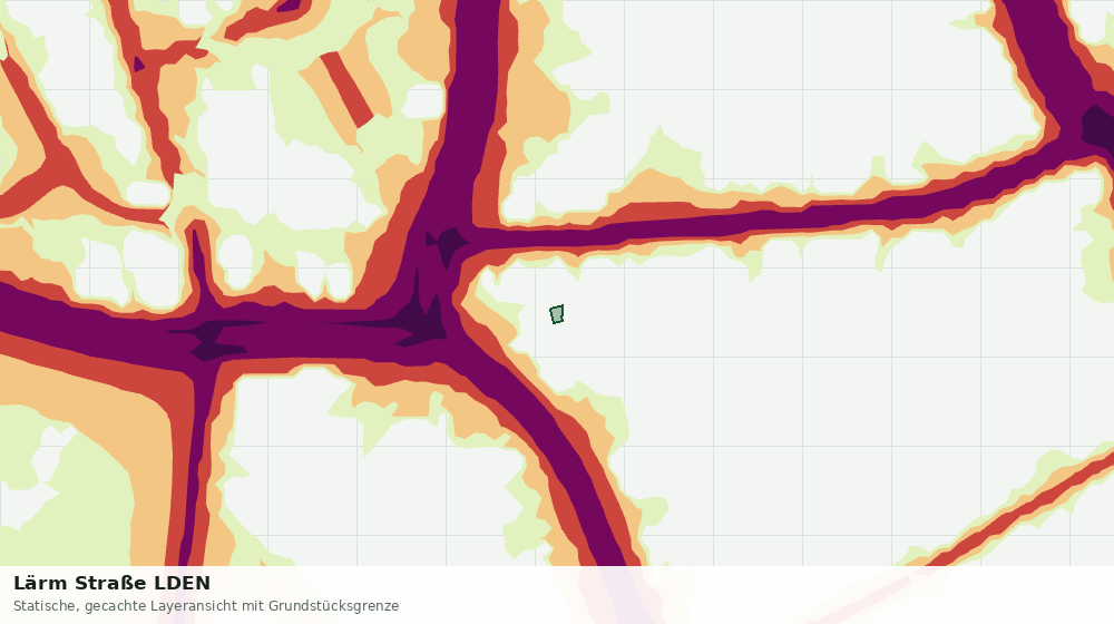 Statische Kartenansicht: Lärm Straße LDEN