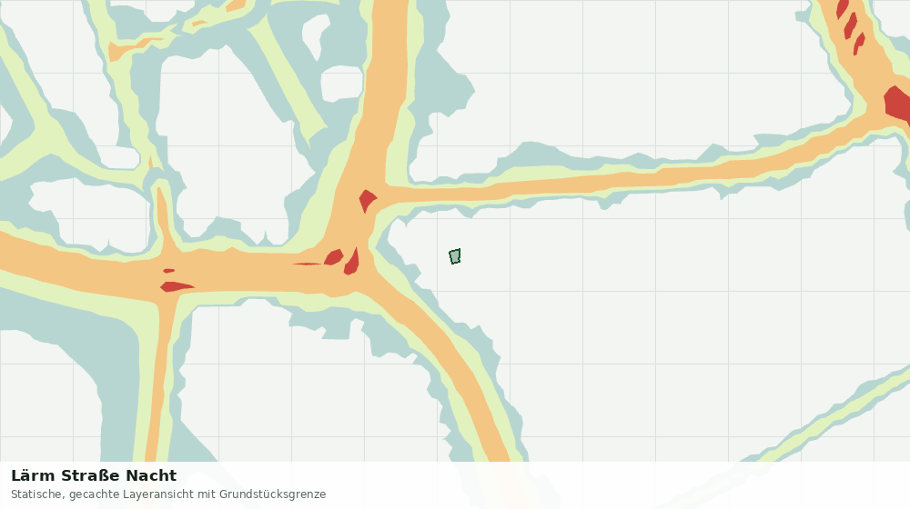 Statische Kartenansicht: Lärm Straße Nacht