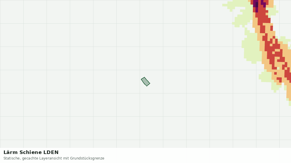 Statische Kartenansicht: Lärm Schiene LDEN