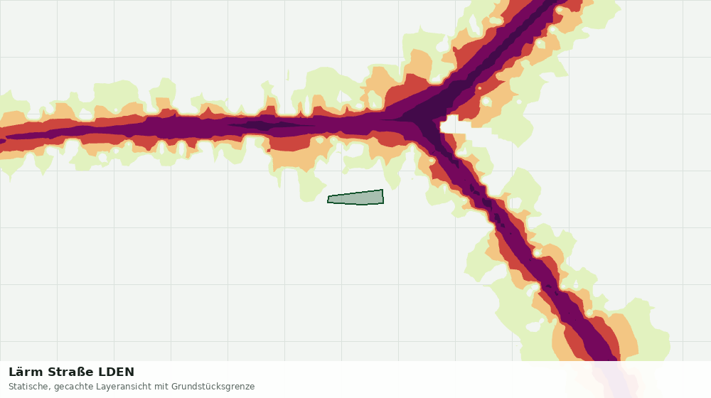 Statische Kartenansicht: Lärm Straße LDEN