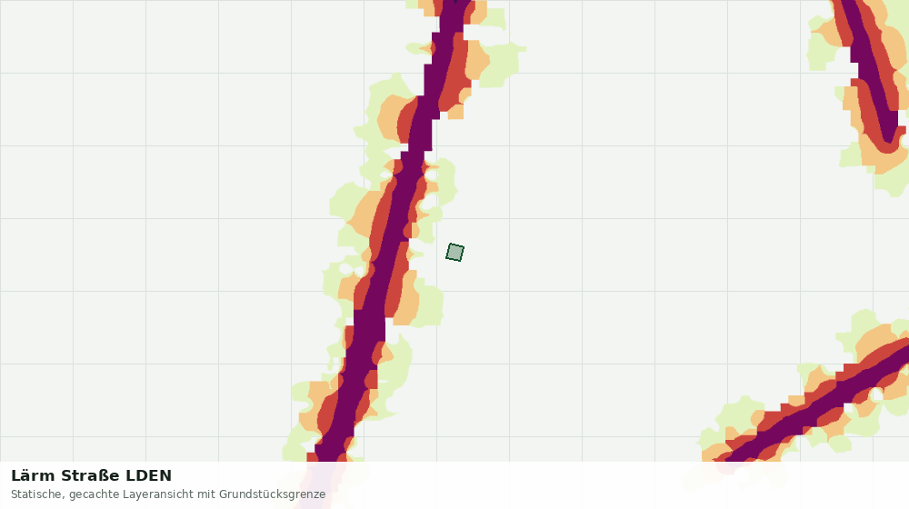 Statische Kartenansicht: Lärm Straße LDEN