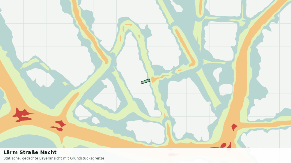 Statische Kartenansicht: Lärm Straße Nacht