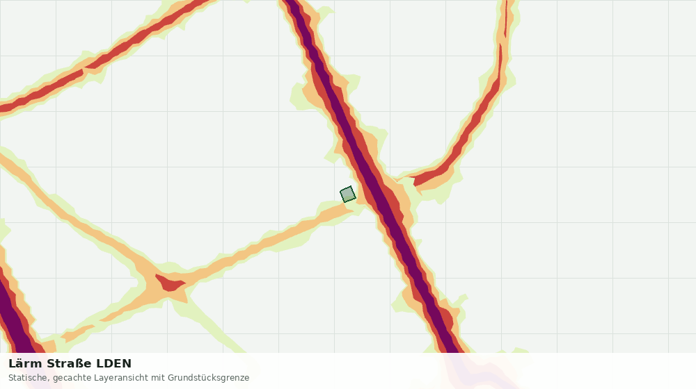 Statische Kartenansicht: Lärm Straße LDEN